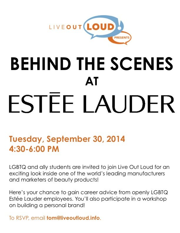 Go Behind the Scenes at Estée Lauder on September 30th!