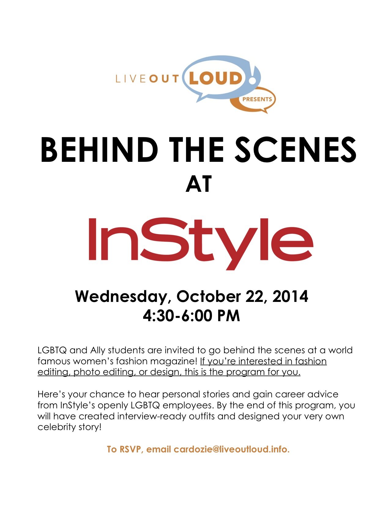 Go Behind the Scenes at InStyle – October 22, 2014